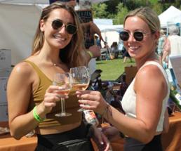 two women at adirondack wine and food fest