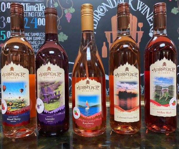 row of wine bottles