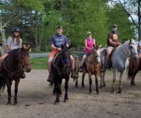 group on horseback
