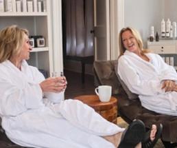 two women at a spa