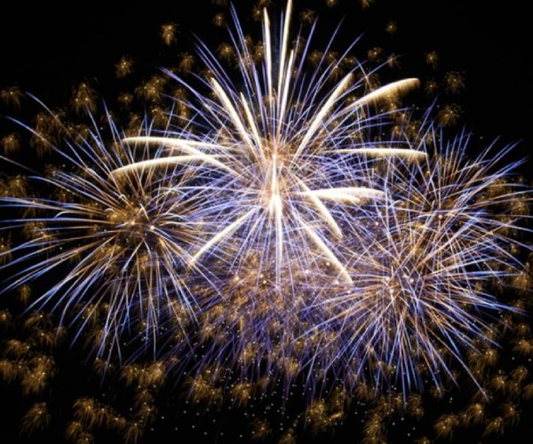 fireworks display at night