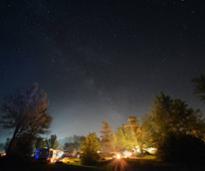 campground at night