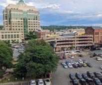 view of albany out a window