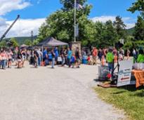 people at estra tow show in charles r wood park