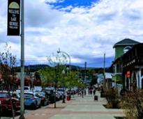 sidewalk in lake george