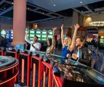 people happy inside a casino