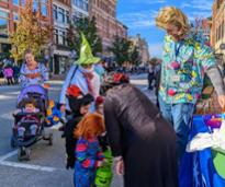 costumed kids and adults at boo 2 you in glens falls