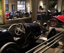 inside of a car museum