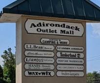 adirondack outlet mall sign