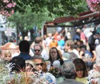 people dining outdoors