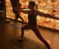 yoga in salt cave