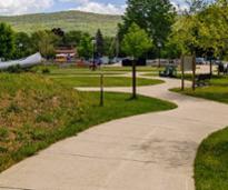 walking path in charles r wood park