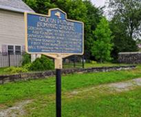 gideon putnam burying ground sign