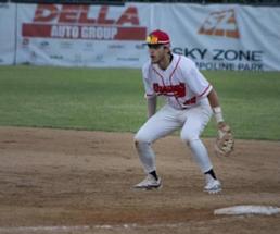 dragons baseball player on the field 