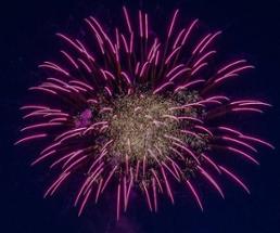 purple fireworks