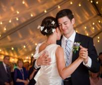 bride and groom dance