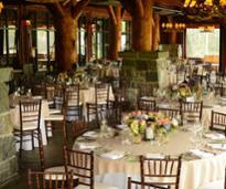 wedding reception tables