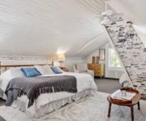 luxurious guest room in bed and breakfast
