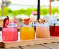 summer cocktail flight