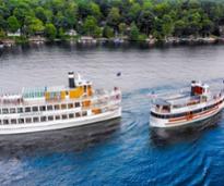 two cruise boats