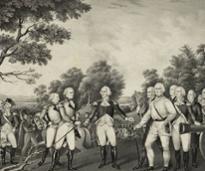 black and white american revolution war image