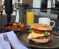 breakfast on patio