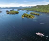 aerial view of lake george