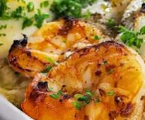a shrimp entree