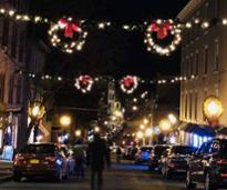 saratoga decorated for christmas