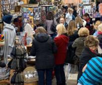 people shopping at a saratoga store on black friday