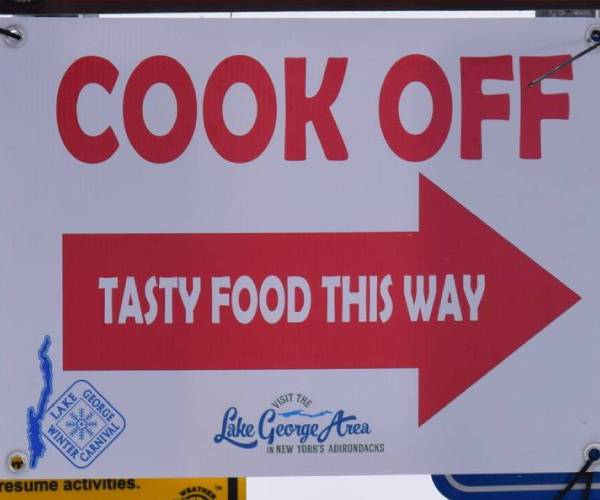 cook off sign