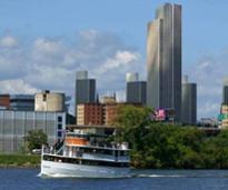 dutch apple cruises boat on water with albany in background
