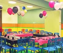 birthday party room setup