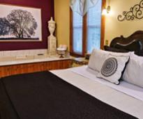 inn room with hot tub