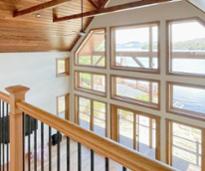 house with large glass windows