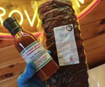 rib sauce and ribs