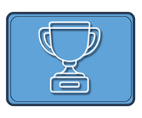 blue trophy icon