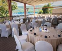 an outdoor meeting space