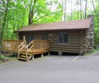 a rustic wooden cabin