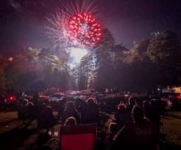 fireworks over crandall park