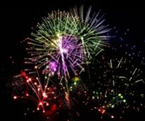 a fireworks show