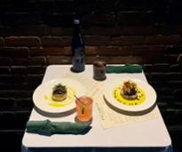fine dining meal