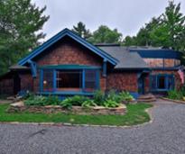 a woody house in lake placid