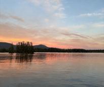 view of lake george from algonquin docks