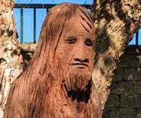 bigfoot statue head
