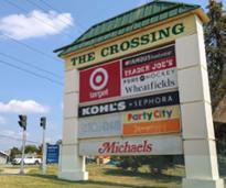 sign for The Crossing