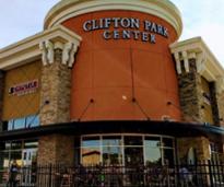 Clifton Park Center's Chipotle and patio
