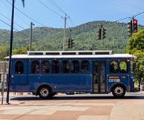 trolley in lake george village