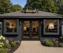 front entrance to basecamp store in Bolton Landing