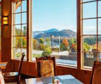 Dining area with stunning window view
